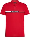 Tommy Hilfiger Uomo Maglietta Polo Maniche Chest Insert Regular Fit, Multicolore (Medium Red), XL - 5