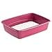 Ferplast Lettiera Gatto, Toilette per Gatti Grandi, in Plastica con Bordi Alti, Facile e Veloce da Pulire, L 54,5 x W 39,5 x H 12,5 cm, Vari Colori - 4