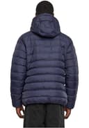 Giacca Invernale da Uomo con Cappuccio, Calda e Trapuntata, Piumino Adatto anche alle Mezze Stagioni Colore: Blu/Bianco/Blu, Taglia: 3XL - 3