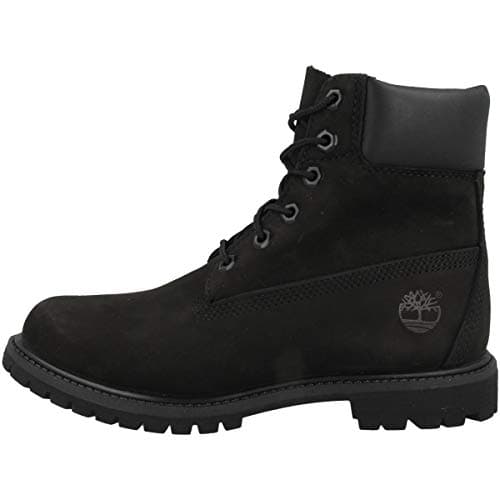 Timberland - 6 In Premium Waterproof (Wide Fit), Botas Clasicas Mujer, Negro (Black Waterbuck), 37 EU