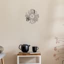 Giallobus - Orologio Bilay - Carved - Legno Mdf - Premium 30x30‎‎cm - 06 - Sand - Artigianale Made in Italy - Silenzioso - Idea regalo - Moderni doppio livello - 5