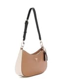 GUESS Women's Noelle Ii Top Zip Shoulder Bag, Tan Multi, One Size - 5