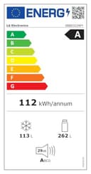 LG GBBS322APY Frigorifero Combinato Classe A, Larghezza 60 cm Fit & Max, Raffreddamento Ottimizzato con AI Saving, Total No Frost, Door e Linear Cooling, 375 L, Smart Inverter, Wi-Fi, Prime Silver - 18