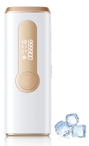Haarlosy Epilatore Luce Pulsata con Ghiaccio - 3 IN 1 IPL Epilatore Laser per Donna e Uomo, 9 Livelli di Energia Regolabile Adatto a Corpo, Viso, Ascelle, Gambe Sensibili OPI03