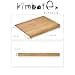 Kimbatex Kitchen Tabla de Cortar de Bambú, 45x34x5 cm, Tabla Grande con Soporte para Cocina - 2