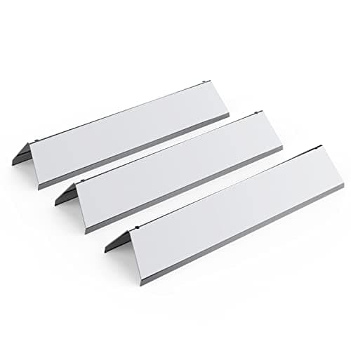 WELL GRILL 38.9 cm 7635 Stainless Steel Flavorizer Bars Heat Plates Flame Plates for Weber Spirit E-210 E-220 S-210 S-220 (2013-2017), Spirit II 200 Series Model (2017-Neuer), Pack of 3