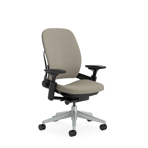 Sedia da ufficio ergonomica Steelcase Leap con supporto lombare LiveBack e schienale flessibile Truffle; Prodotto in Europa
