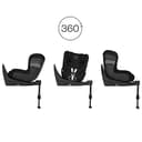 CYBEX Gold Seggiolino Auto Sirona S2 i-Size, Per Bambini da circa 3 Mesi a 4 anni, Max. 18 kg, Compatibile con SensorSafe, Moon Black - 5