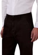 Calvin Klein Uomo Pantaloni Chino Cotton Signature Slim Fit, Nero (Black), 34W/36L - 4