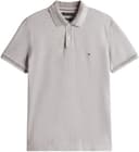 Tommy Hilfiger Herren Poloshirt Kurzarm Contrast Collar Block Regular Fit, Grau (Light Grey Heather), M - 4