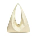 Fryloo Borse Borsa da Donna Hobo in Pelle Pu Y2k, A Tracolla Grande Donna, Casual per Tutti I Giorni alla Moda Autunno Inverno-Beige - 1
