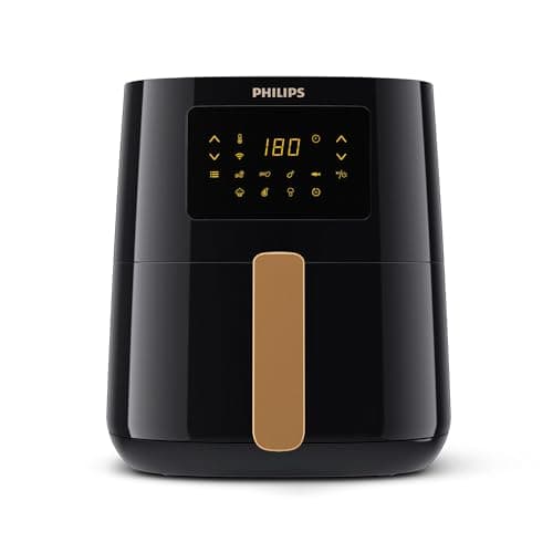 Philips Airfryer Serie 5000 L con WIFI, 4,1L (0,8Kg), Freidora de aire con función 13 en 1, 90% menos de grasa con Tecnología Rapid Air, Pantalla Digital con 7 preajustes, HomeID app (HD9255/80)