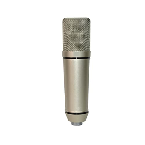 All Metal U87 Condenser Microphone Professional Recording Microphone for Computer/Laptop Podcast Gaming YouTube Singing Studio (Color : Blue Logo)