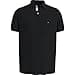 Tommy Hilfiger Polo de Manga Corta Hombre Regular Fit, Negro (Black), S - 1