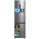 Midea Kühlschrank mit Gefrierfach | 378L Kühl-Gefrierkombination (256L + 122L) | Leise 29 dB | Inverter Kompressor, NoFrost, Metal Cooling, 113 kWh/Jahr | 201 cm Höhe, ‎ Edelstahl MDRB521MGA46D - 1