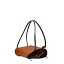 Damentasche mit Griffen und umwandelbar in einen Rucksack aus echtem Leder mit Straußenprägung. Italienisches Handwerksprodukt. Hergestellt in Italien GLX22300523FBG-06_CUOIO_14_T.MORO 28x25x9 cm - 7