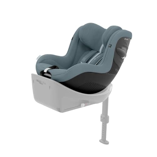 CYBEX Gold Kinder-Autositz Sirona G i-Size Plus, Ohne Base, Ab ca. 3 Monaten bis 4 Jahre, Max. 19 kg, 61 - 105 cm (Ab Geburt / 40 cm mit Neugeboreneneinlage), Stormy Blue