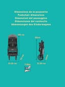 Nania Myla, passeggino compatto, da 0 a 4 anni (massimo 22 kg), leggero (7,5 kg), auto da città, inclinabile con una sola mano in posizione reclinabile, grande cestino, con trolley - 9