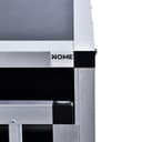 Home Deluxe - Hundetransportbox Alu SKITO - L - 90 x 65 x 69 cm - Farbe: Silber/Schwarz - Material: MDF Platten, Aluminium I Hundetransportbox Transportlösung Alu-MDF-Material Tierfreundlich - 9
