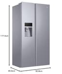 Haier HSOGPIF9183, Frigorifero Side by Side con Water&Ice Dispenser, Libera installazione - 6