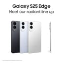 Samsung Galaxy S25 Edge AI Smartphone, Galaxy AI, Android Smartphone, 12GB Memory, 512GB Storage, 200 MP Camera, Long Battery Life, Titanium JetBlack, 3 Year Samsung Extended Warranty (UK Version) - 2