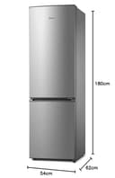Midea MERB276FGE02A 270L Frigorifero Combinato, Total No Frost, Altezza 180 cm, All-Around Cooling, Display Digitale, 199L Frigo + 71L Congelatore, Inox - 8