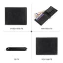 Berliner Bags Vintage Geldbörse Peter, Portmonee aus Leder, Geldbeutel mit TÜV-geprüftem RFID-Schutz, für Herren – Dunkelgrau - 7