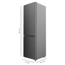 Cecotec Frigorífico Combi Bolero CoolMarket Combi 250 Dark E. Clase Energética E Frigorífico Combi Inox Oscuro 180X55Cm, 250L, No Frost, Multi Air Flow Y Cajón Humidity Box - 2