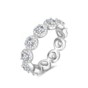 Lisandra Scott Shiny Bella - Anello in argento sterling 925, con zirconi, con brillantini, stile moderno e scintillante, per donne e donne, Cristallo metallo prezioso cristallo Pietra - 2
