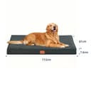 WAVVE Cuccia Cane Grande Ortopedica 112x81x7.6 cm, Cuscino per Cani interno indistruttibile XL, Letto per Cani Sfoderabile Lavabile Impermeabile, Materassino per Cani in Uovo Foam, Grigio - 6