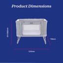 Chicco Next2Me Forever Co-Sleeping Crib and Cot - Suitable from Birth up to 4 Years - 11 Adjustable Height Positions - Air Flow - Toddler Bed Compatible - Ash Grey - 8