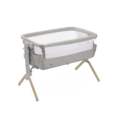 Chicco Next2Me Armonia Bedside Crib, Birth - 6m, Co-sleeping Crib with Motion Sensor Night Light, Adjustable Height, Storage Pockets and Mattress