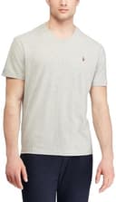 POLO RALPH LAUREN Men's Custom Slim Fit Multicolored Pony V Neck Tee Shirt, Grey, XXL - 3