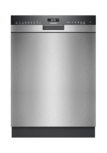 Siemens SN45ZS07CE, iQ500 Smart Dishwasher Base, 60 cm Wide, Stainless Steel, Cutlery Drawer, Extra Quiet, VarioHinge, Zeolite, AquaStop, VarioSpeed, Interior Lighting
