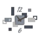 Giallobus - Reloj Geotime - Stone - Madera de MDF - Geotime - 06S_Hurricane - Reloj de Pared Moderno - Números Adhesivos 3D - Construcción Modular - 1