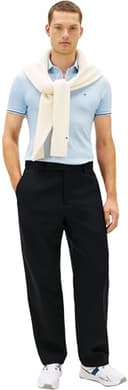 Tommy Hilfiger Men Tipped Slim FIT Seasonal Polo MW0MW39993 S/S Polo, Blue, XL - 5