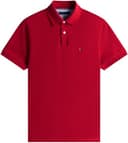 Tommy Hilfiger Uomo Maglietta Polo Maniche Corte 1985 Regular Fit, Multicolore (Medium Red), M - 4