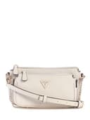 GUESS Noelle II Double Pouch Crossbody Bag Bone - 1