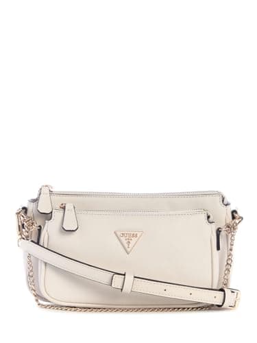 GUESS Noelle II Double Pouch Crossbody Bag Bone