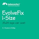 Bebeconfort Evolvefix I-Size, 360 Swivel Car Seat, Isofix Car Seat For 0–12 Years, 40–150Cm, 0-36 Kg, Group 0+/1/2/3, Rear Facing, 5 Recline Positions, Side Impact Protection, Top-Tether, Tinted Black - 2