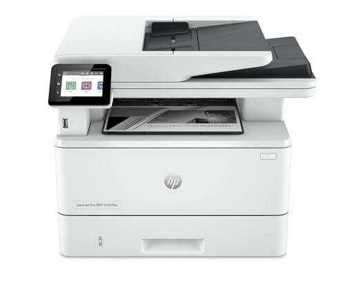 HP Laserjet Pro MFP 4102fdw 2Z624F, Stampante Multifunzione A4, Stampa Fronte e Retro Automatico in b/n, 42 ppm, USB Host, Wi-Fi, Ethernet, Fax, ADF, Smart, Bianca