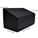 KOSTOO Black Antistatic Water-proof Dust-proof Nylon Fabric Printer Cover Case Protector for Fujitsu ScanSnap iX1400 / iX500 / iX1600 Color Duplex Desk Scanner for Mac and PC - 4