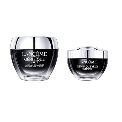 Lancôme Advanced Génifique Nuit Night Cream, 50 ml + Génifique Eye Cream, 20 ml, Deep Moisturising Overnight & Deep Anti-Ageing Eye Cream