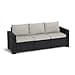 Allibert Outdoor Sofa in Rattan Look, 3-Seater Made of UV-Resistant Material, Lounge Sofa for Garden, Patio, Balcony, Couch, Rattan Furniture, Garden Furniture, Weatherproof Garden Bench, Salta, 3 - 1