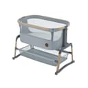 Maxi-Cosi Iora Air Beistellbett Baby, Co-Sleeper mit Allround-Netzgewebe, 0–6 Monate (9 kg), Schaukelmodus, 4 Neigungs- & 5 Höhenstufen, Leichtes Schieben, Leicht zu Tragen, 2 Räder, Beyond Grey - 1