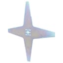 vhbw Ersatz-Messer (4-Stern) kompatibel mit Ambrogio 4.0 Elite, L25, 4.0 Basic, Deluxe, Evolution Rasenmäher - Ersatzklinge Grau, Stahl - 9