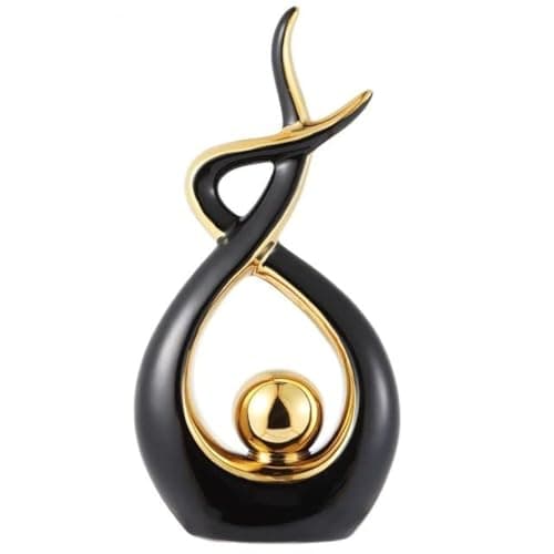 CESTATIVO Ceramic Statue, Modern Abstract Sculpture, Home Decoration, Table Decoration for Living Room, Bedroom, Dining Room, Office
