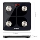 RENPHO USB Rechargeable Smart Body Fat Scales, Digital Bathroom Weighing Scale Bluetooth Scale with Baby Mode, Body Composition Monitor for Body Weight, Body Fat, BMI, Muscle Mass, LED Display, Elis 1 - 8