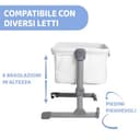 Chicco Next2Me Essential Culla Neonato Fianco Letto, Culla Co-Sleeping, Compatibile con Diversi Letti, Altezza Regolabile, Buona Circolazione dell'Aria, Materasso e Borsa inclusi, 0-6 Mesi, Bianco - 7