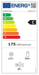 LG GBBS322CPY Frigorifero Combinato Total No Frost Classe C - 37